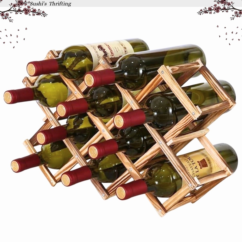 Wooden Wine Rack (Collapsible)